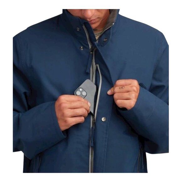 Dakine A-1 Jacket Medium Deep Navy Blue Waterproof Ski Snow Jacket Pit Vents - Picture 4 of 12